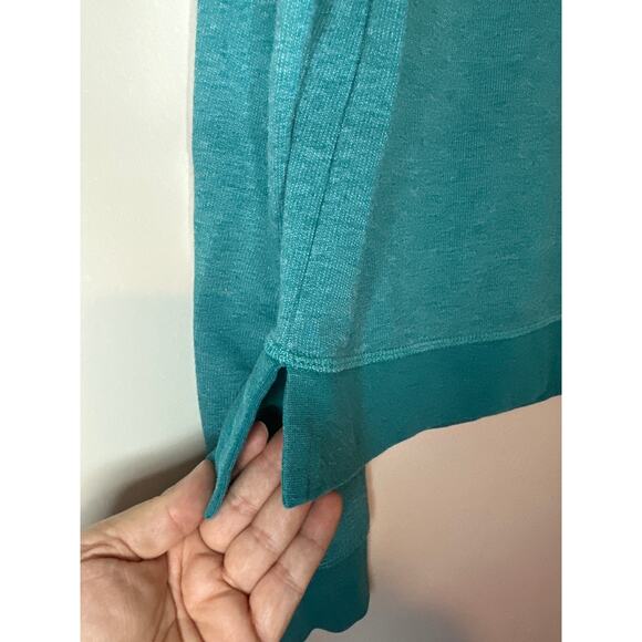 Sweaty Betty Chelsea Crop Sweatshirt Crewneck Teal Long Sleeve Size M Athleisure - Picture 4 of 9
